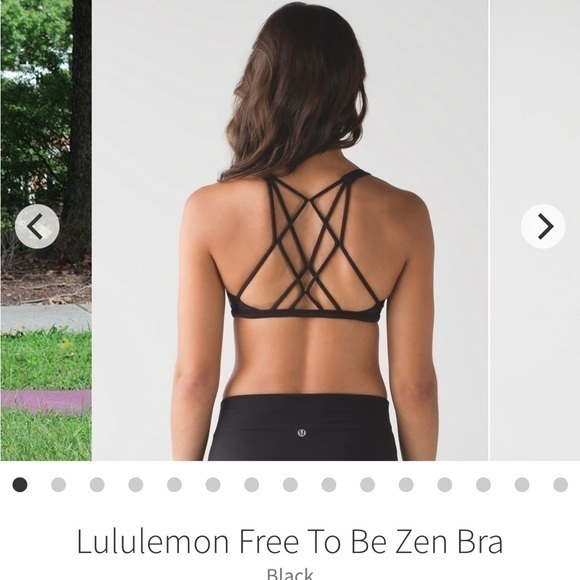 lululemon athletica Other - Lululemon size 12 black free to be zen bra strappy